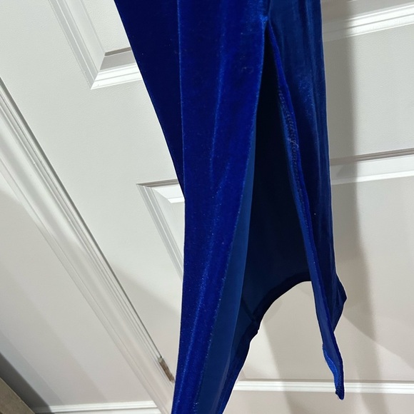Blue long Slit Dress - Picture 6 of 8
